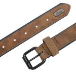 Personalized Leather Padded Dog Collar with Nameplate