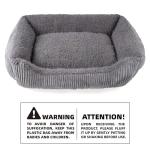 TWDEPART Small Grey Dog Cuddler Sofa Bed