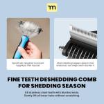 MalsiPree 2-in-1 Dog Grooming Brush for Shedding