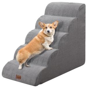 EzKamfort Pet Stairs for Small Dogs - 5 Steps