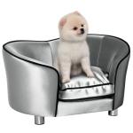 Mini Dog Sofa Bed with Washable Cushion and Pocket