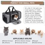 Wakytu Airline-Approved Soft Pet Carrier Bag