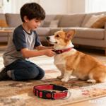 Adjustable Reflective Nylon Dog Collar with Safety Buckle