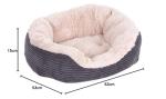 Rosewood Grey Jumbo Oval Dog Bed, Medium