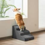 Dripex 3-Step Non-Slip Dog Stairs - Grey