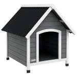 Elevated Wooden Dog House for Small to Medium Dogs