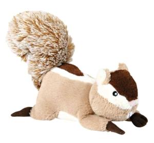 Squeaky Plush Squirrel Dog Toy - 24 cm