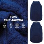 Cozy Cable Knit Turtleneck Dog Sweater