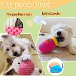 Sundrawy Dog Toy Set: Chew, Squeak, Tug, Clean