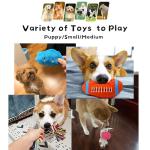 Sundrawy Dog Toy Set: Chew, Squeak, Tug, Clean