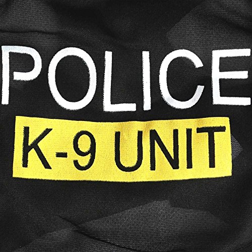 Black Police K9 Dog Pet Puppy Vest Top