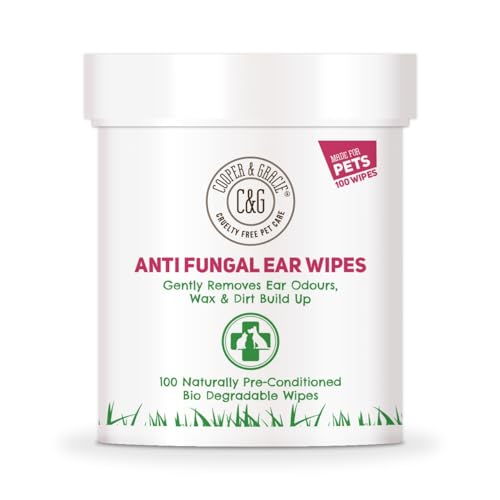 Biodegradable Ear Wipes for Dogs & Cats