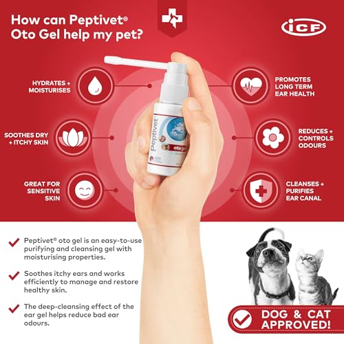 Peptivet OTO Gel Ear Cleaner for Dogs & Cats