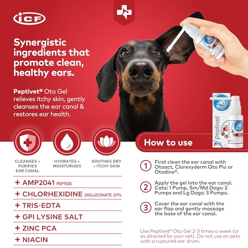 Peptivet OTO Gel Ear Cleaner for Dogs & Cats