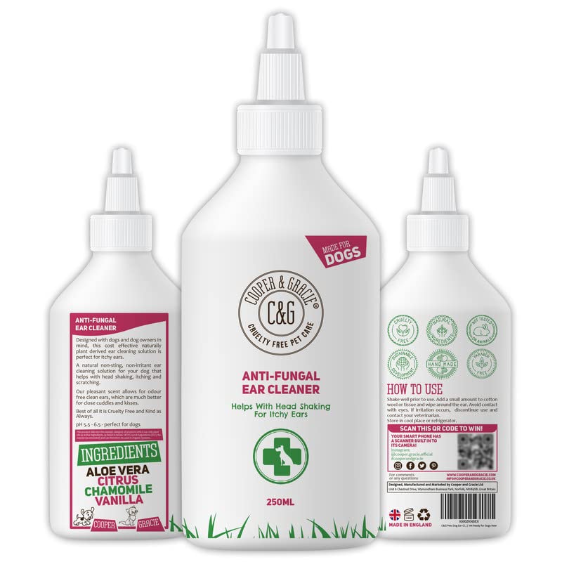 C&G Pets Dog Ear Cleaner - Anti Viral Formula