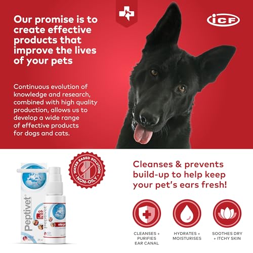 Peptivet OTO Gel Ear Cleaner for Dogs & Cats
