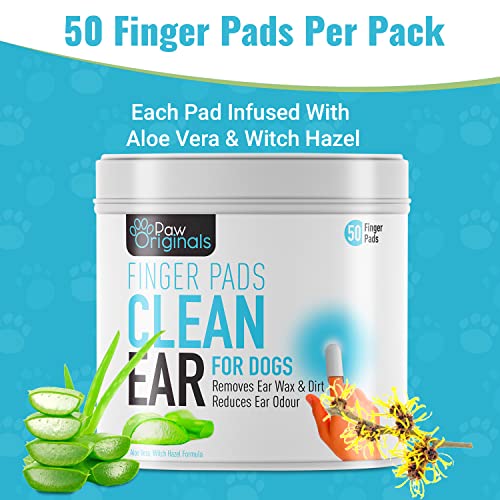 Ear Cleaning Finger Wipes for Dogs | Aloe & Witch Hazel Infused