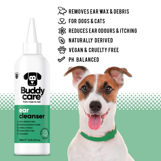 Buddycare Dog Ear Cleanser with Aloe Vera (200ml)