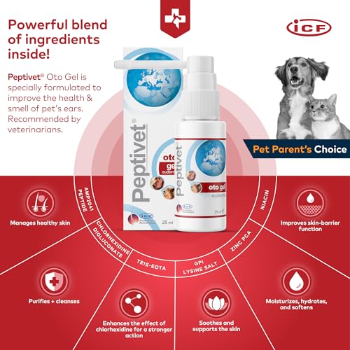 Peptivet OTO Gel Ear Cleaner for Dogs & Cats