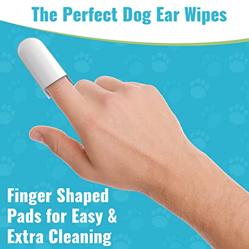 Ear Cleaning Finger Wipes for Dogs | Aloe & Witch Hazel Infused