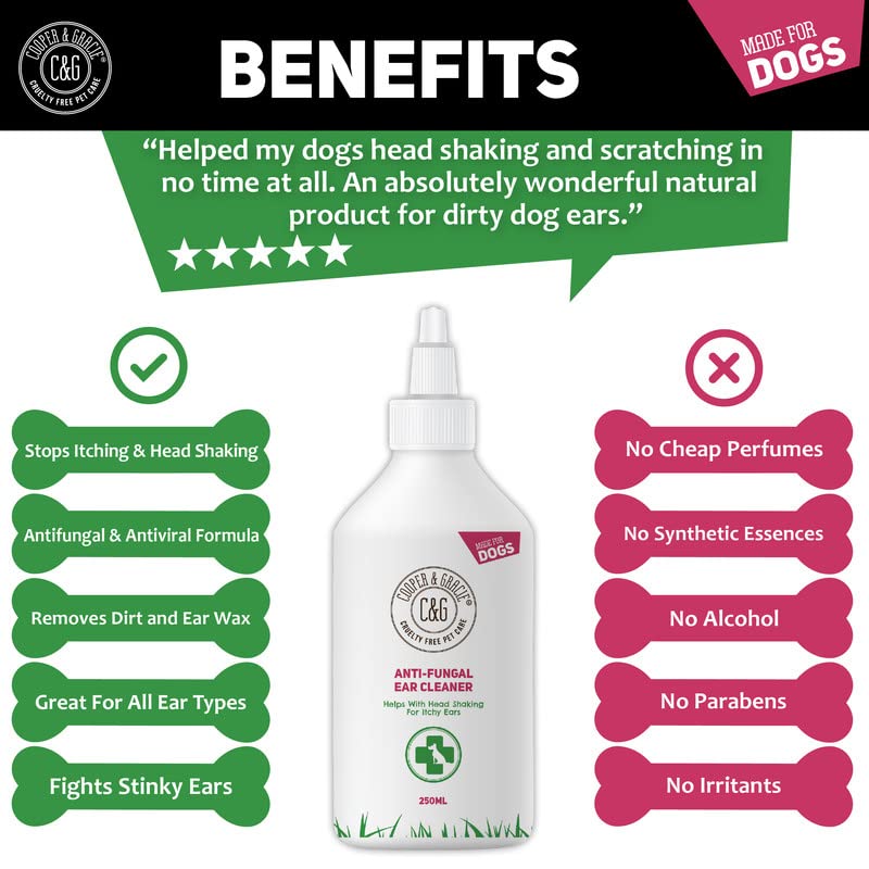 C&G Pets Dog Ear Cleaner - Anti Viral Formula