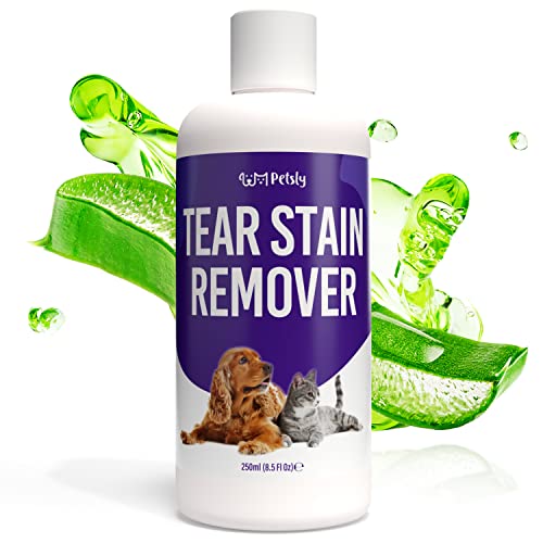 Petsly Tear Stain Remover 250ml - Ideal Dog and Cat Eye Drops