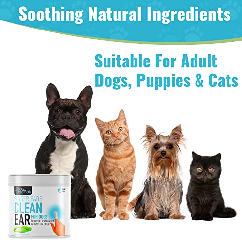 Ear Cleaning Finger Wipes for Dogs | Aloe & Witch Hazel Infused