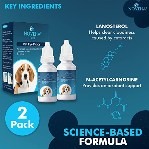 NOVEHA Pet Drops | Vision & Health Solution (2 x 10 mL)