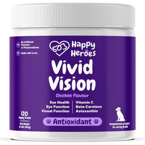 Happy Heroes Dog Eye Supplement Treats for Vision