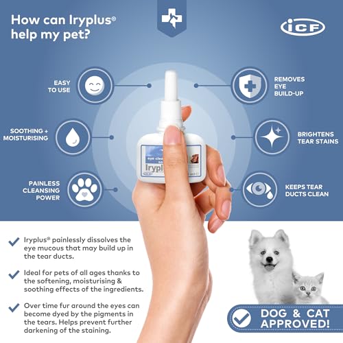 ICF Iryplus® Eye Drops Tear Stain Remover for Dogs