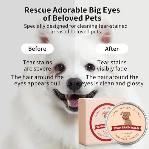 Natural Pet Tear Stain Remover Balm for Dogs