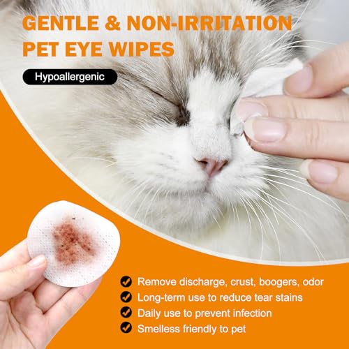 Gentle Eye Wipes for Dogs & Cats - 300 Count