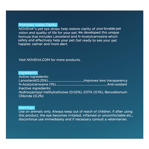 NOVEHA Pet Drops | Vision & Health Solution (2 x 10 mL)