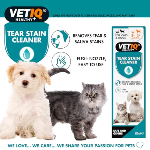 VetIQ Tear Stain Remover - Gentle Eye Wipes