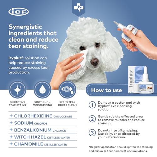 ICF Iryplus® Eye Drops Tear Stain Remover for Dogs