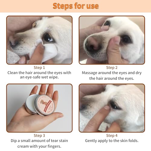 Natural Pet Tear Stain Remover Balm for Dogs
