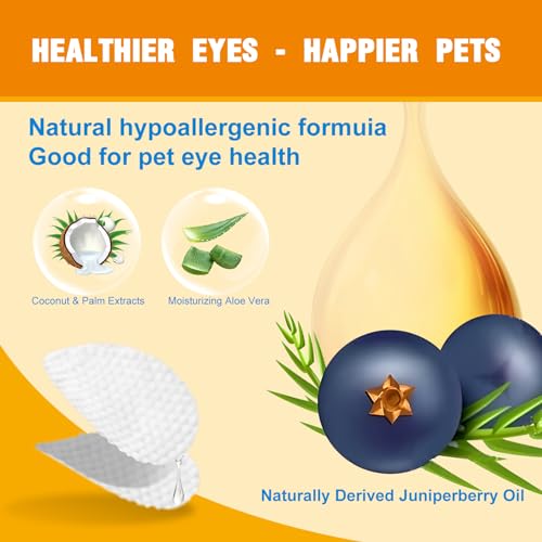 Gentle Eye Wipes for Dogs & Cats - 300 Count