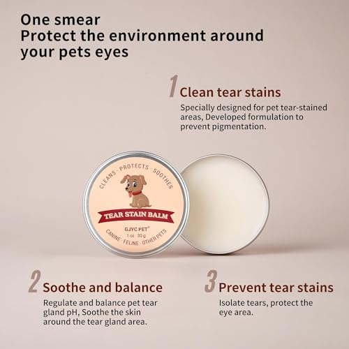 Natural Pet Tear Stain Remover Balm for Dogs