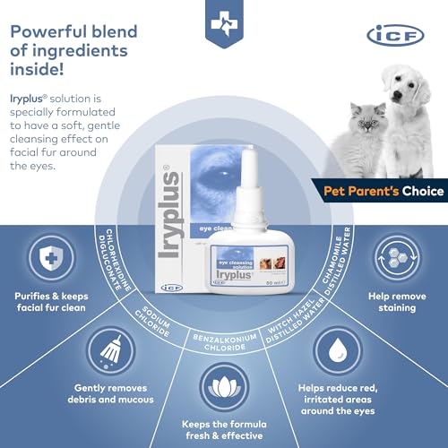 ICF Iryplus® Eye Drops Tear Stain Remover for Dogs