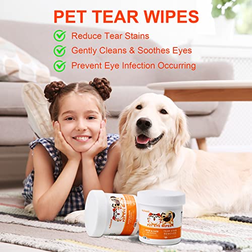 Gentle Eye Wipes for Dogs & Cats - 300 Count