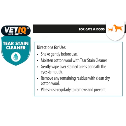 VetIQ Tear Stain Remover - Gentle Eye Wipes