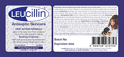 Leucillin Natural Antiseptic Spray for Dogs Cats 50ml