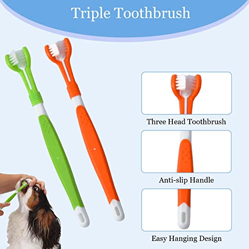 KissDate Dog Toothbrush Variety Pack - Multi-Angle Brushes