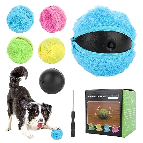Electric Rolling Ball Interactive Dog Toy with Covers