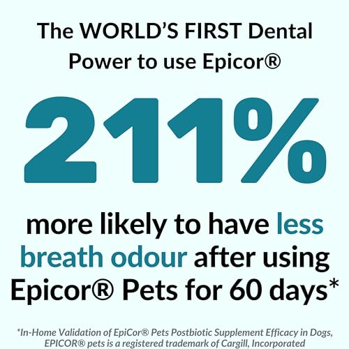 NutriPaw Dental Powder for Dogs & Cats - Fresh Breath & Healthy Gums - Fuss-Free