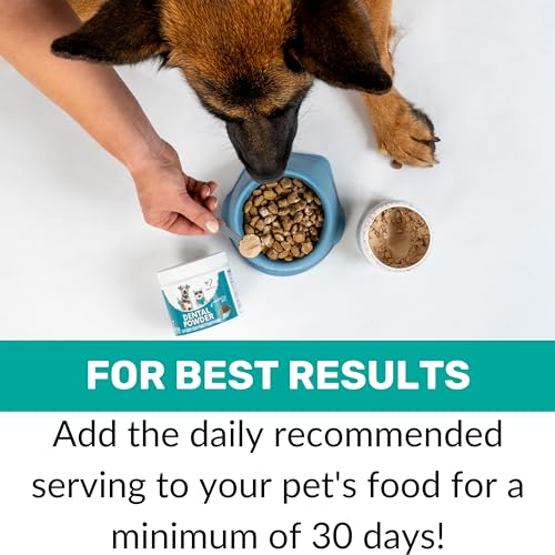 NutriPaw Dental Powder for Dogs & Cats - Fresh Breath & Healthy Gums - Fuss-Free