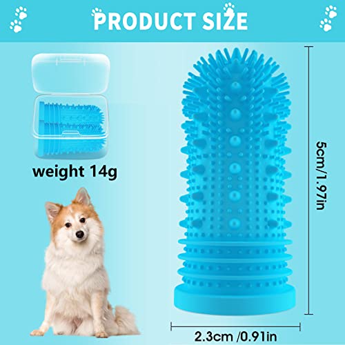 Dog Toothbrush 2 Pack for Fresh Breath & Dental Care