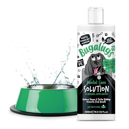 BUGALUGS Dog Dental Care Water Additive: Fresh Breath & Healthy Gums