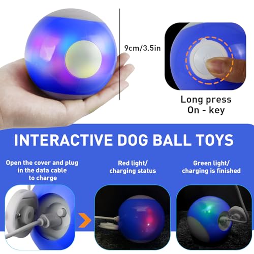 Interactive Smart Dog Ball Toy, Rotating Chaser Ball