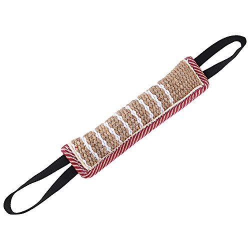 FANTESI Dog Tug Toy Jute Bite Pillow Toy